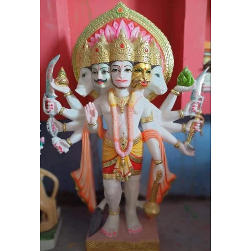 Marble Panchmukhi Hanuman Statue