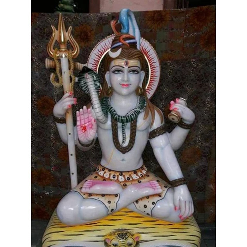 White Marble Shiva Statue