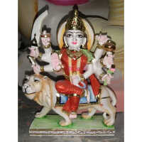 Easy To Clean Cultured Marble Durga Mata Statue