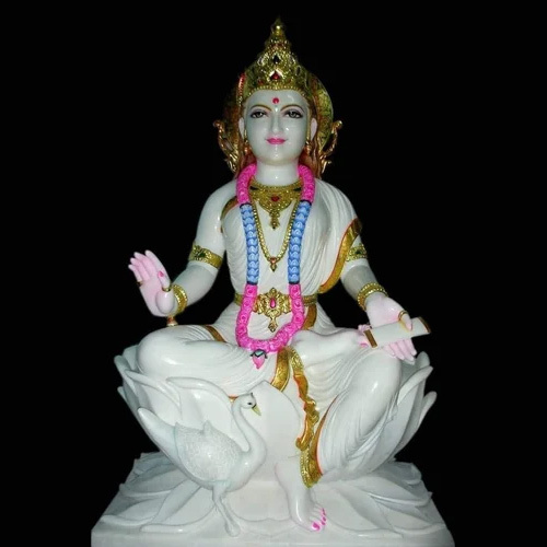 Marble Saraswati Statue