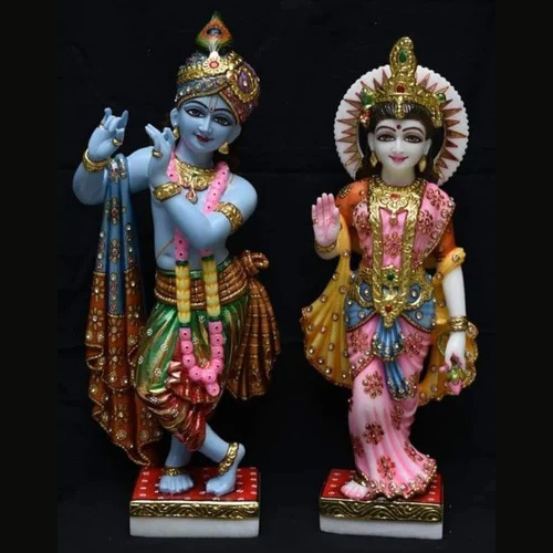 Makrana Marble Radha Krishna Statues