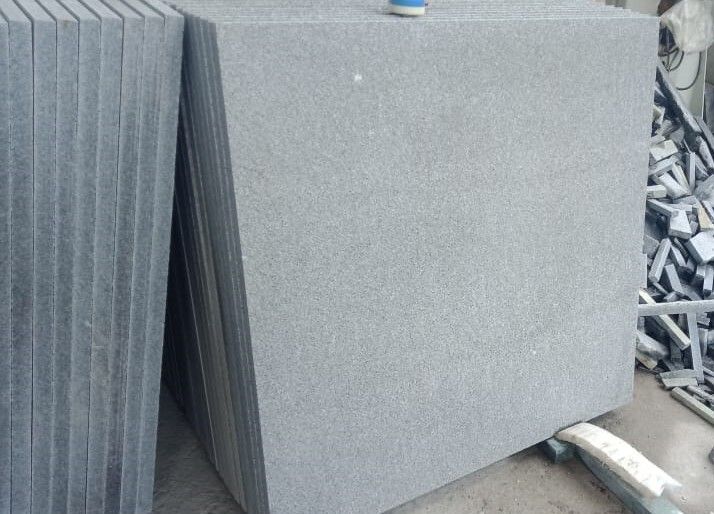 N Grey Granite Flamed Finish Slab