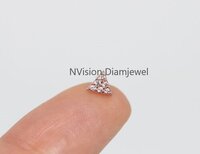 Real Diamond Nose Pin. - Diamond Carat Weight: 0.06 Carat