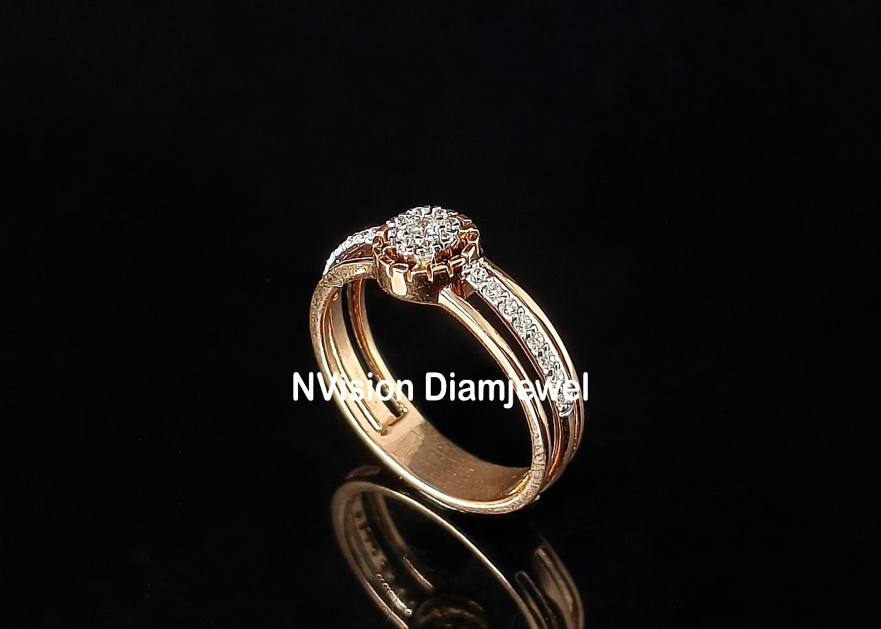 Rose Gold Natural Diamond Eternal Bond Ring.