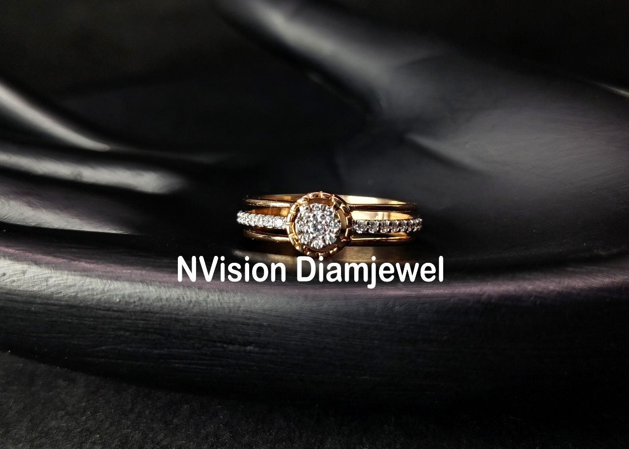 Rose Gold Natural Diamond Eternal Bond Ring.