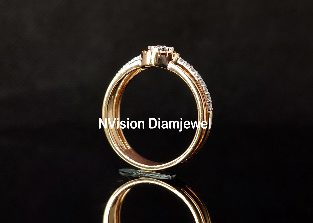 Rose Gold Natural Diamond Eternal Bond Ring.