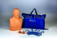 Advanced Practi Man Cpr Training Manikin - Pvc, Lightweight Design, Ivory Color | Realistic Chest Feedback, Dual-function For Adult & Child Cpr, Portable With Carry Bag & Mat