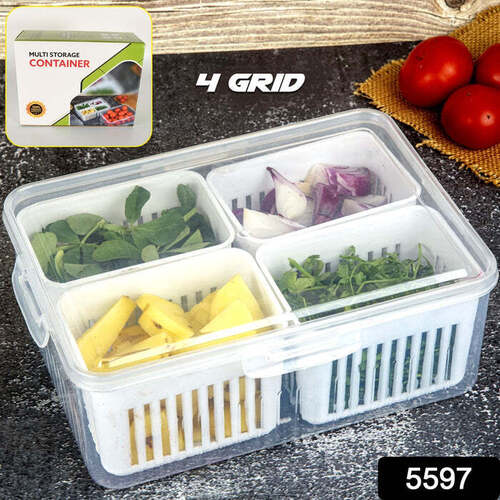 Fridge Storage Boxes Freezer Storage Containers   5597 - Color: Transparent