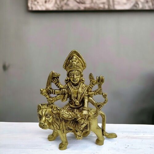 Brass durga ji idol shera wali maa brass idol, ambe brass statue,