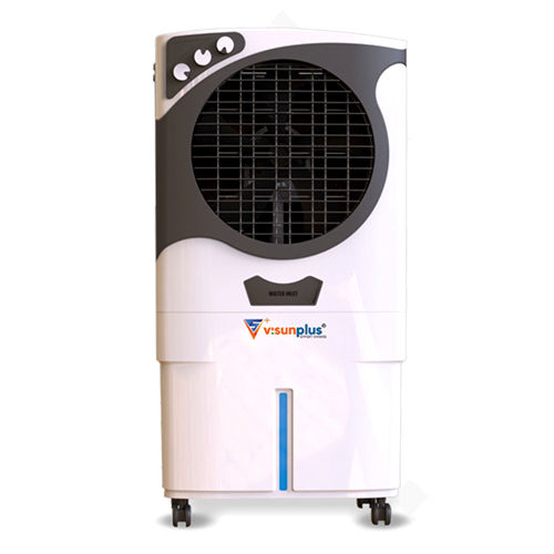 Visun Plus Hercules Tower Air Cooler - Durable Plastic, 55-75 Ltr Water Tank | AC Power Supply, Floor Standing Design, Manual Cleaning, Warranty Included