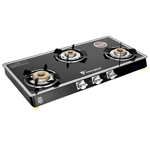 3 Burner Glass Gas Stove