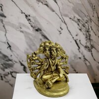 Brass Handmade Panchmukhi Hanuman in Solid | Mahavir | Bajrangbali | Diwali Gift | Murti | Idol Pooja Poojan Temple Daily Worship