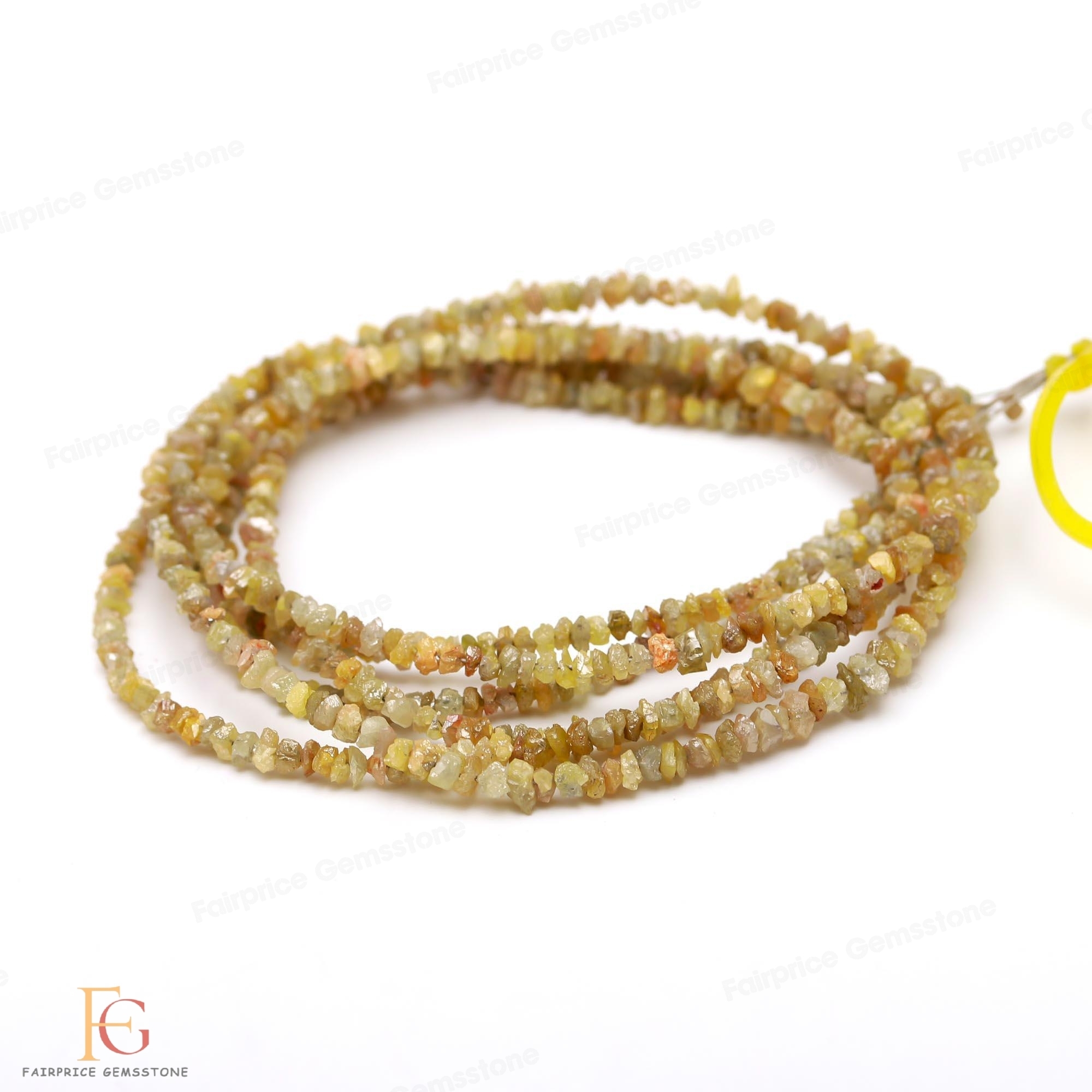 Natural Yellow Diamond Raw Beads,Rough Diamond Beads, Excellent Quality Yellow Diamond Nuggets, 2-3 mm Yellow Diamond Chip Beads for Jewelry