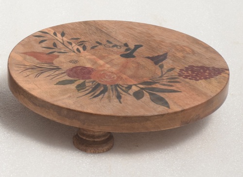 Wooden Round Printed Trivets