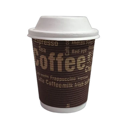 Brown 250ml 8oz Ripple Paper Cup