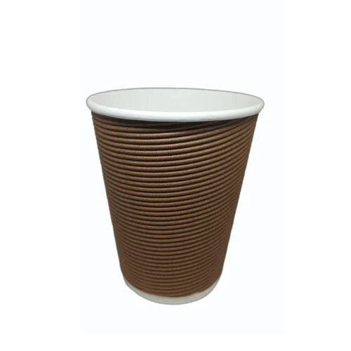 Brown 360Ml 12Oz Ripple Paper Cup