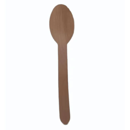 165mm Brown Wooden Spoon pack of 100