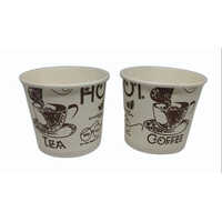 White 100ml Paper Cup- Printed