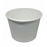 1000ml Paper Food Containers With Lid - Paper Material, 1000ml Size, White Color | Industrial Application, Good Quality