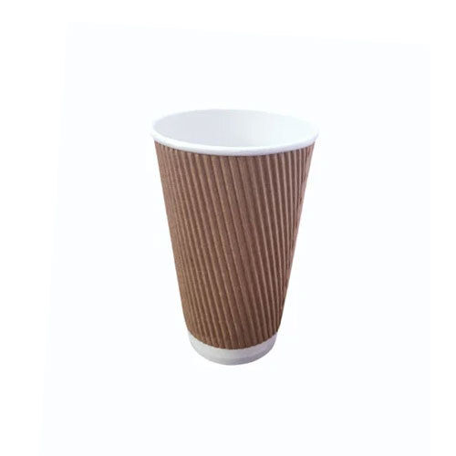 Brown 480Ml 16Oz Ripple Paper Cup