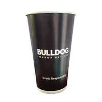 16oz 480ml Customized Paper Cup - Paper Material, >360ml Size, Matte Black Color | Good Quality Design For Versatile Beverages