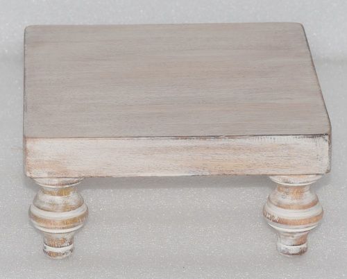 Wooden White Wash Riser