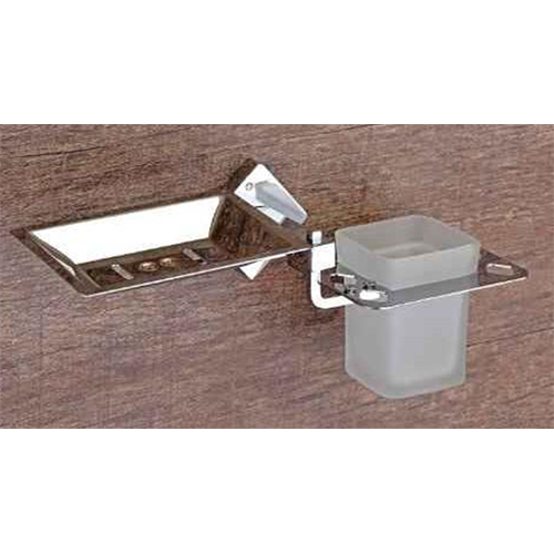 Sg 612 Soap Dish With Tumbler Holder - Color: Silver