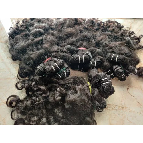 Machine Weft Curly Human Hair