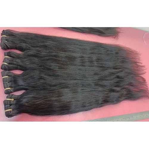 Remy Pure Natural Wavy Machine Weft Hair Extensions