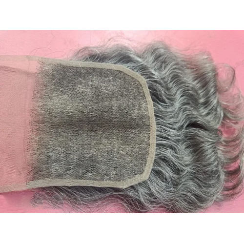 Gray Swiss Lace Human Hair Closures