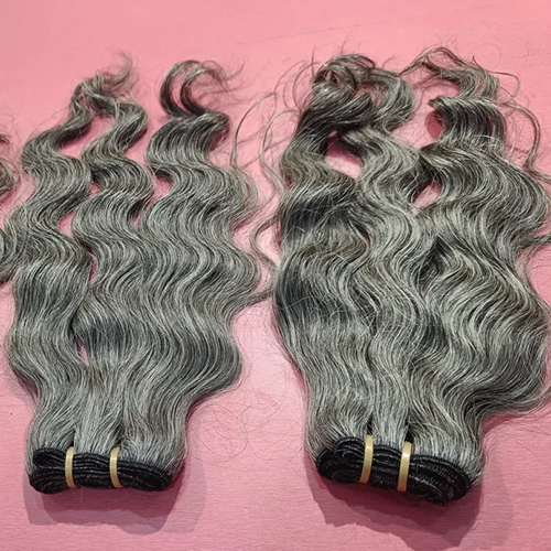 12A Unprocessed Grey Hair Weave Hair Human Bundles