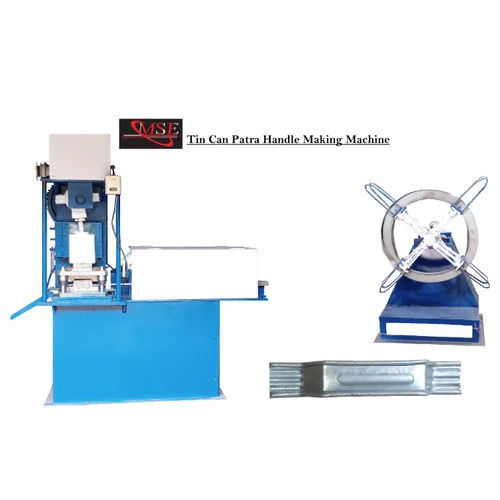 Blue Automatic Tin Can Patra Handle Making Machine