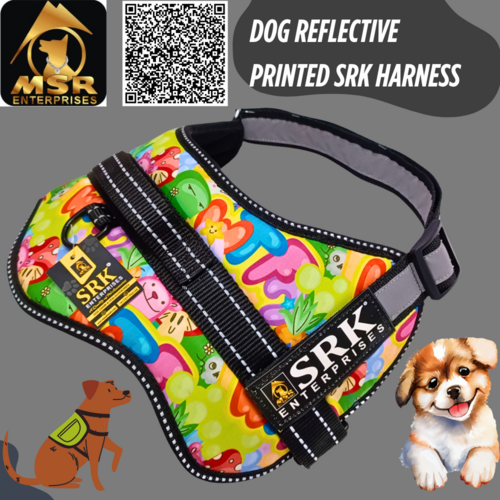 DOG REFLECTIVE PRINTED SRK HARNESS