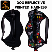 DOG REFLECTIVE PRINTED SRK HARNESS