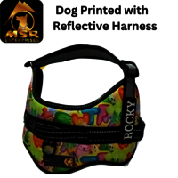 DOG REFLECTIVE PRINTED SRK HARNESS