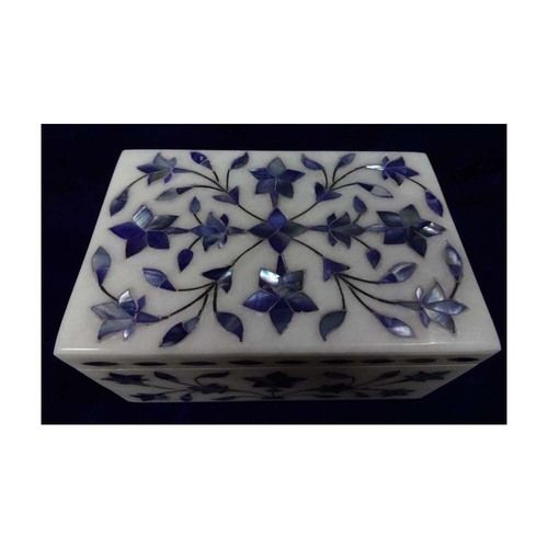 Indian Mother Of Pearl Inlay Jewelry Box For Home Decor