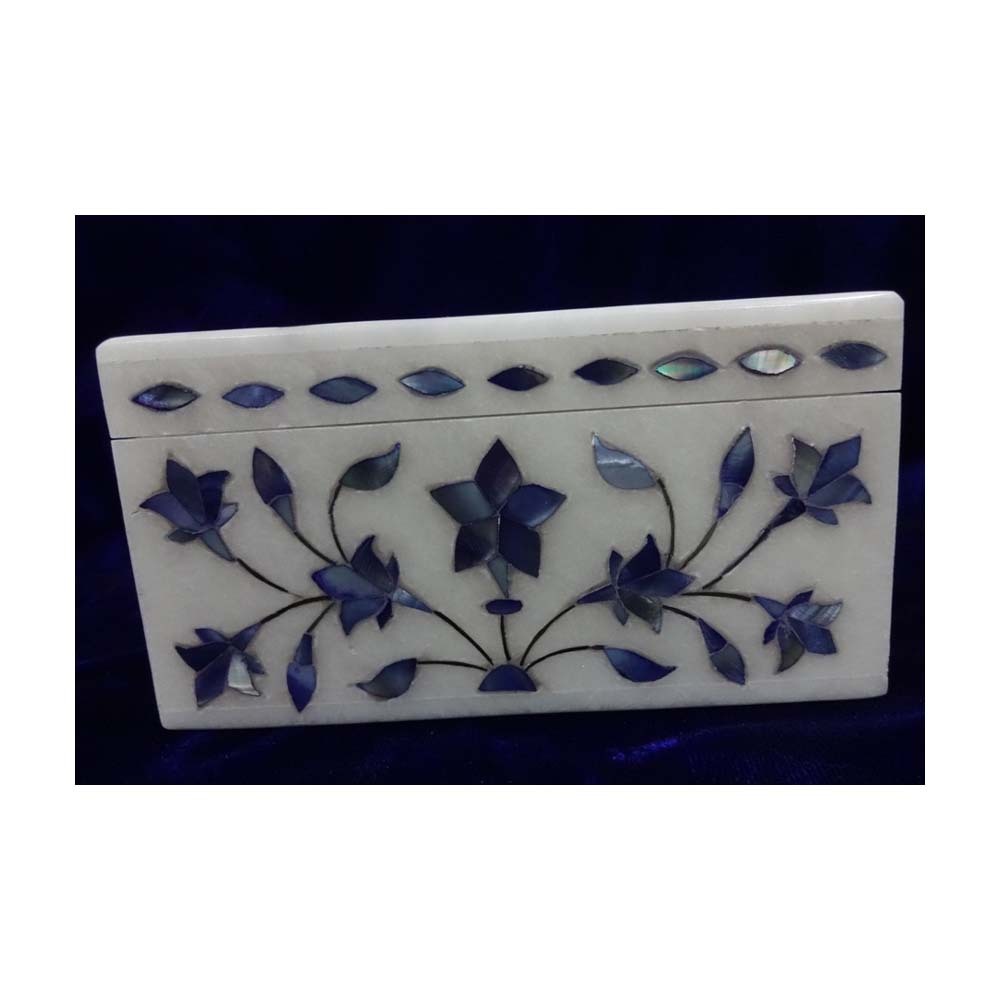 Indian Mother Of Pearl Inlay Jewelry Box For Home Decor