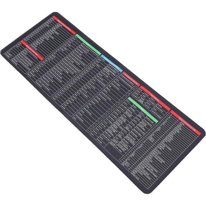 SHORTCUT KEYBOARD MAT MOUSE PAD MAT MOUSE PADS FOR DESK