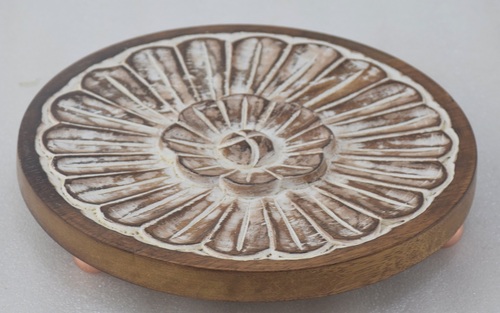 Wooden Flower Trivets