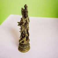 Aakrati Brass Krishna Statue Home Pooja Decor Gift item Brass Krishna Sculpture