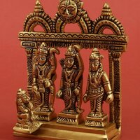Brass Ram Darbar Statue of Brass For Temple decor Religious statue hindu idols