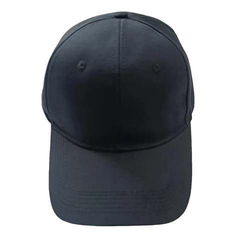 Plain Black Cotton Cap - One Size Fits All | Unisex Sports Accessory for Everyday Use