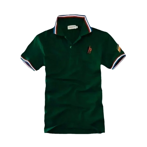 Mens US Polo Assn T-Shirt - 100% Cotton, Size M, Green Color, Polo Collar, Short Sleeves | Suitable for Men of All Ages, Versatile Style