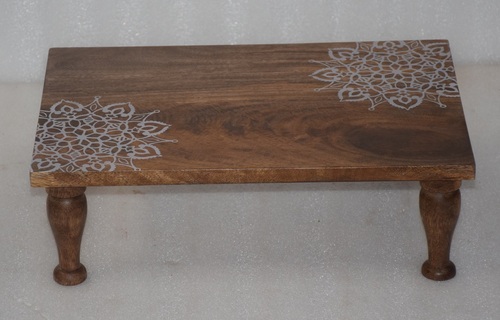 Wooden Printed Trivets With Natural Finish