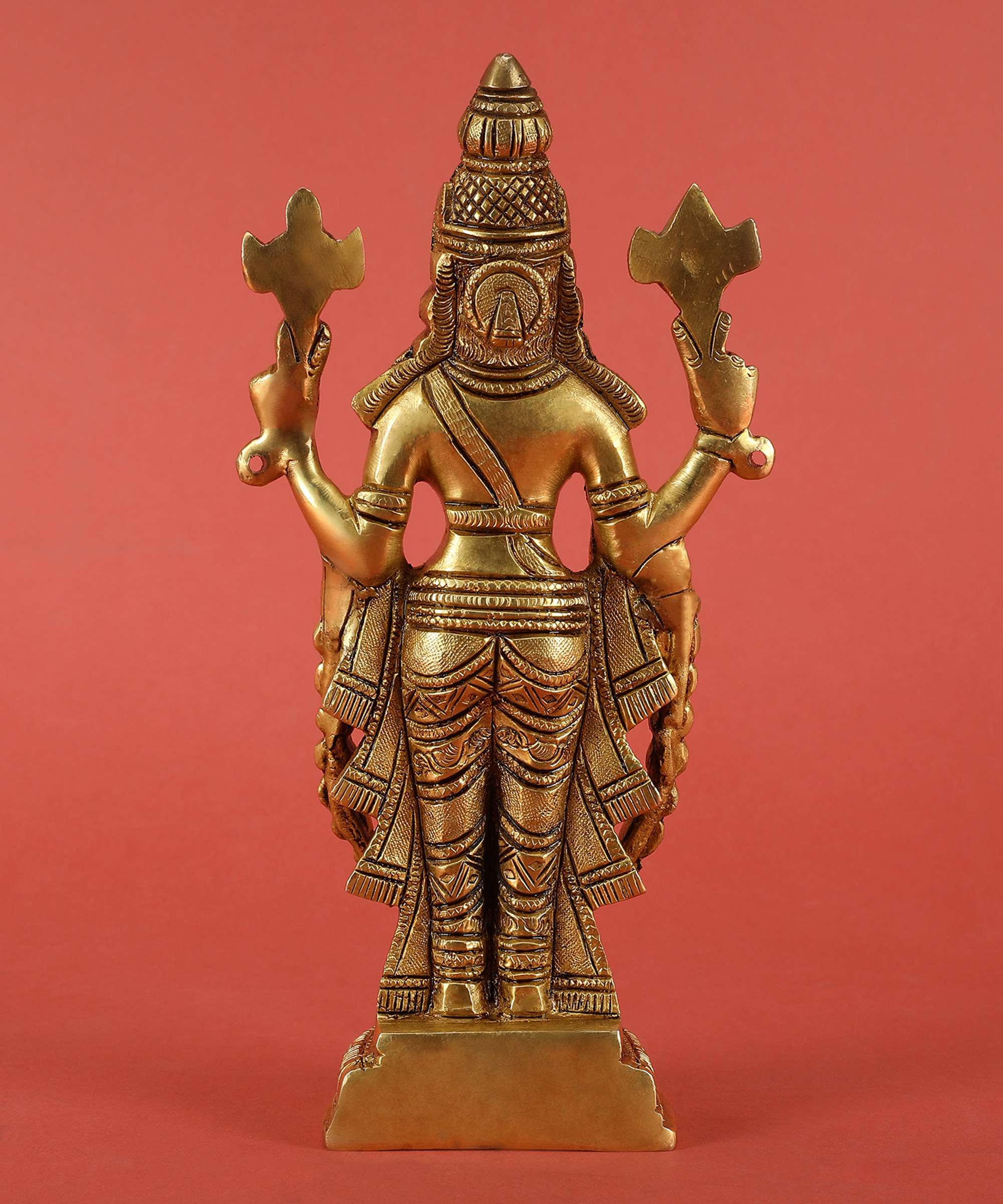 Brass Balaji Statue Statue with Yellow |Religious Statue| |Temple decor| |Gift item| |Brass Statue|