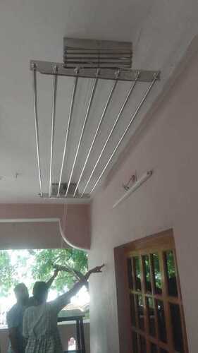 Roof Mounted Zig Zag Model Cloth Drying hangers in Nattika Thrissur Kerala