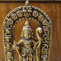 Brass Ram Lalla Statue with Yellow Antique Finish |Religious idols| |Brass Idols| |Ram Lalla| |Home decor|