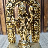 Brass Ram Lalla Statue with Yellow Antique Finish |Religious idols| |Brass Idols| |Ram Lalla| |Home decor|