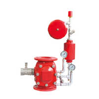 Flanged Wet Alarm Valve - Color: Red