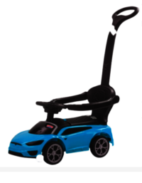 Push Or Pull Rideon Car - Polypropylene Copolymer Body, 4 Wheels, 30-50 Kg Load Capacity, Parental Handle, Backrest, Music, Steering